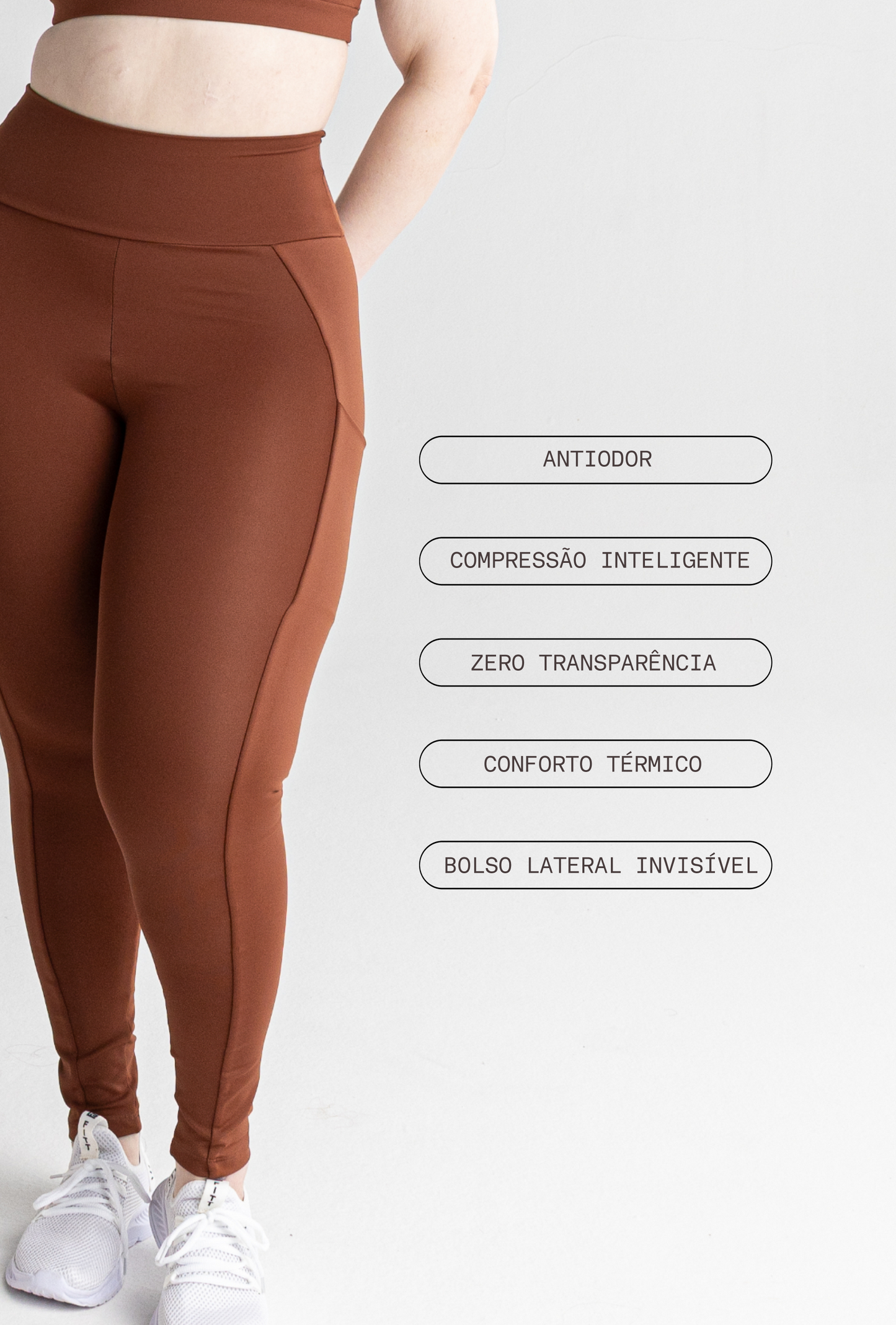 LipLegging com Bolso cafe - beneficios
