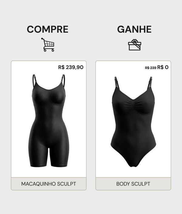 Compre Macaquinho Sculpt Ganhe Body Sculpt - Exclusivo