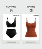 Compre Biquíni Modelador Ganhe Regata Modeladora (Alça Fina) - Exclusivo