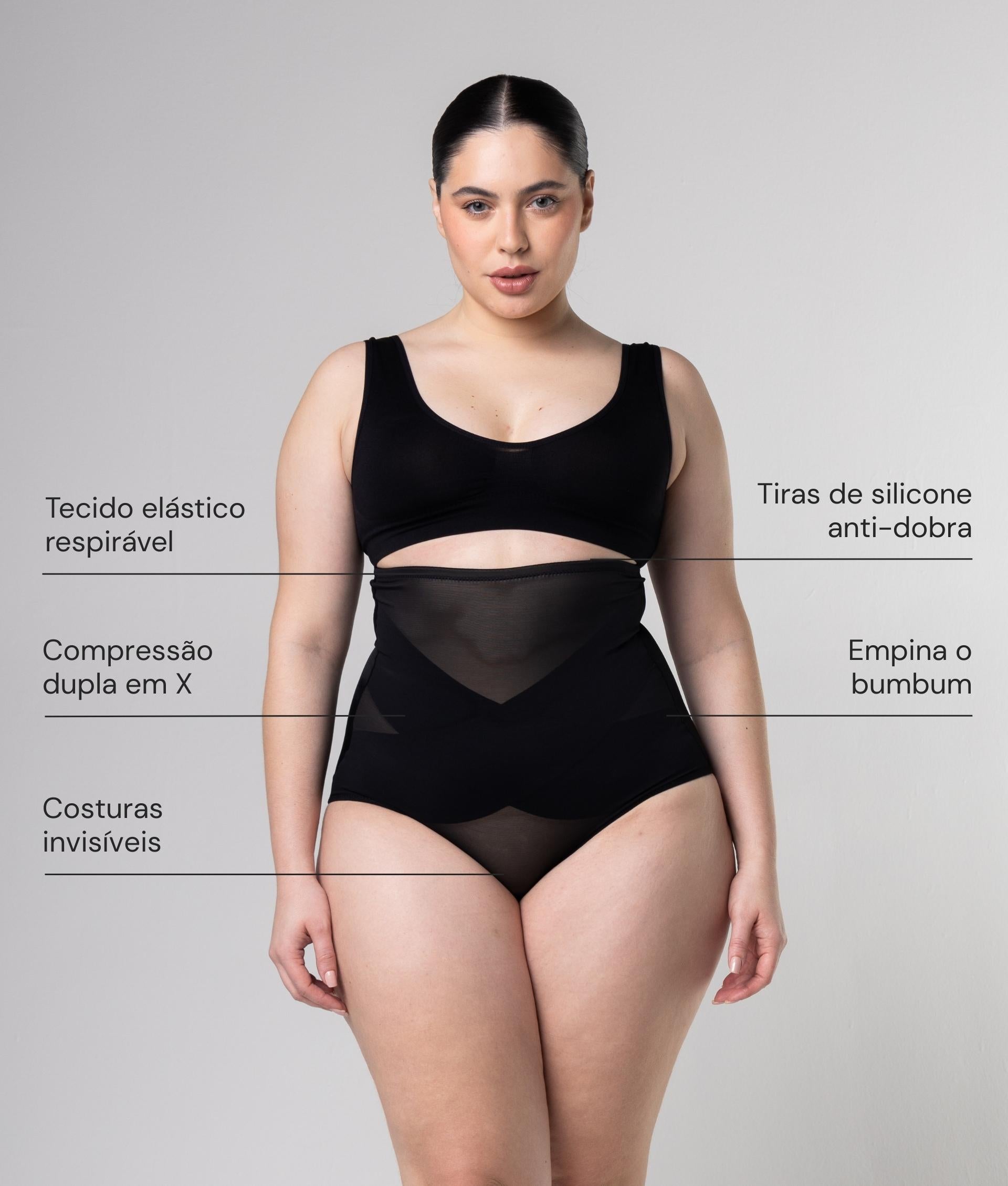 Calcinha Modeladora Compressão em X