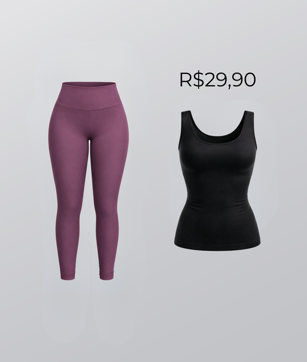 Kit - Legging Anticelulite + Regata Modeladora