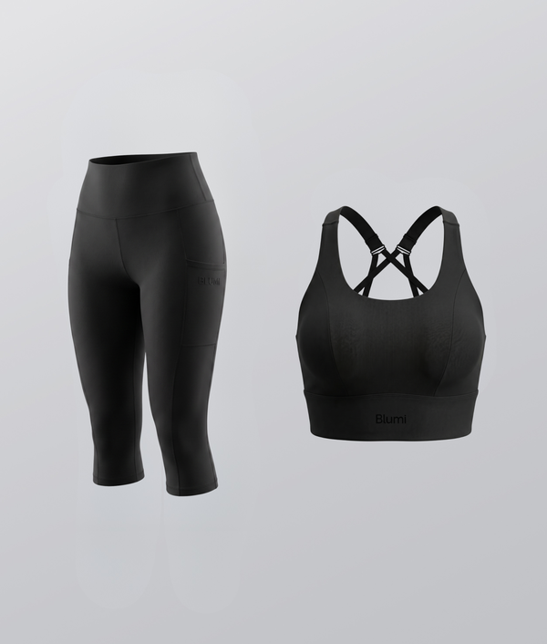 Kit Calça Corsário + Top de Alta Sustentação