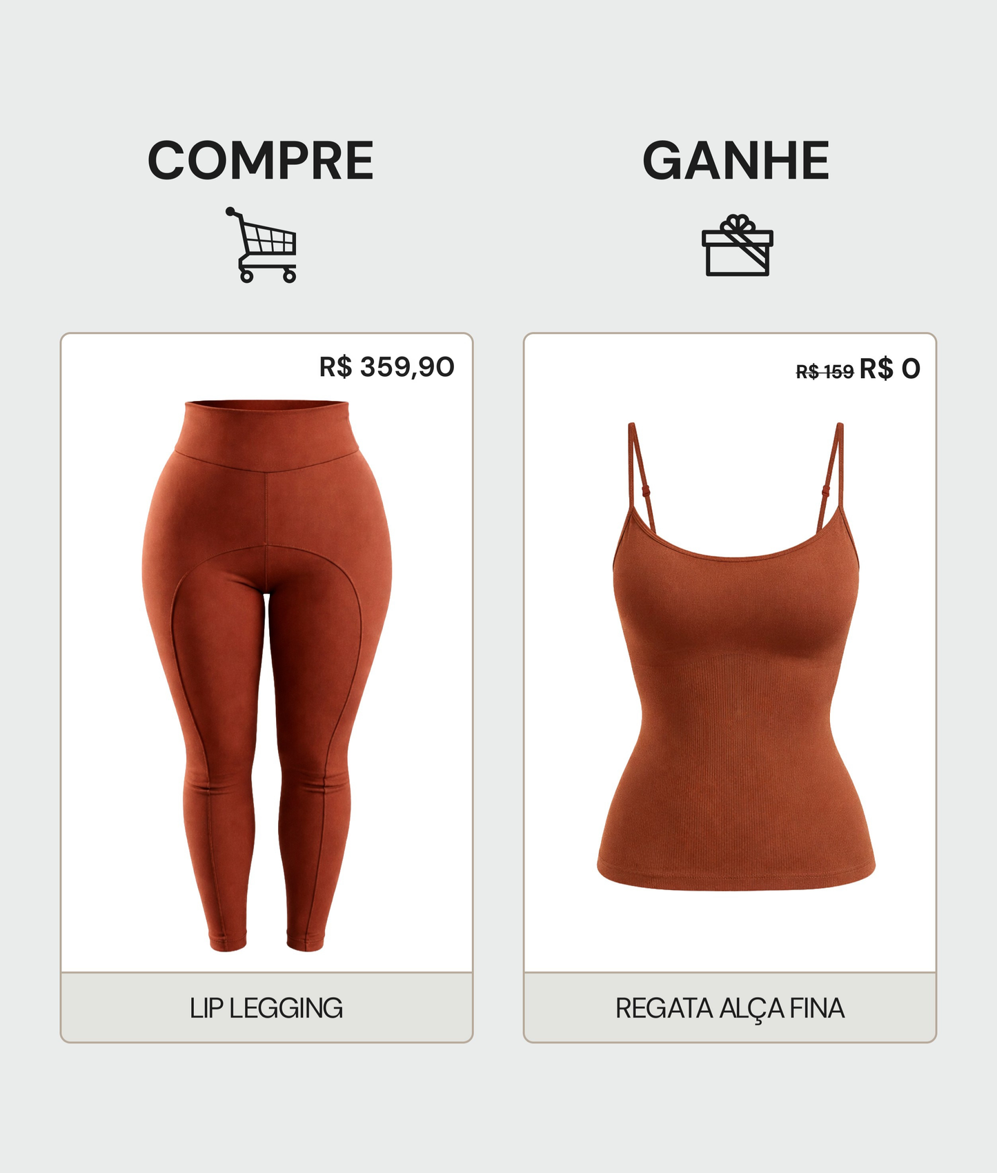 Compre LipLegging Ganhe Regata Modeladora (Alça Fina) - Exclusivo
