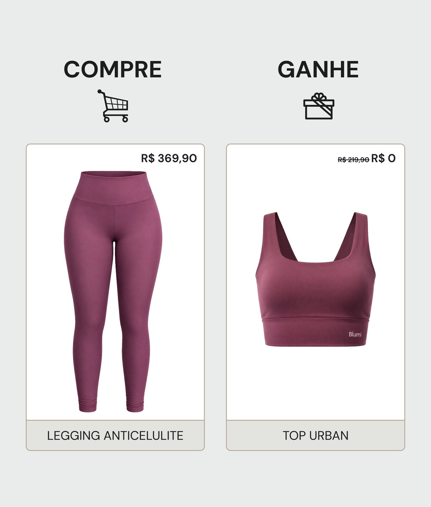 Compre Legging Anticelulite Ganhe Top Urban - Exclusivo