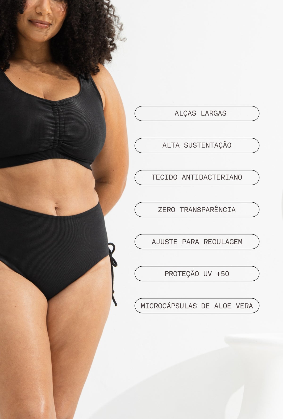 Biquíni Sustentação Preto – benefícios