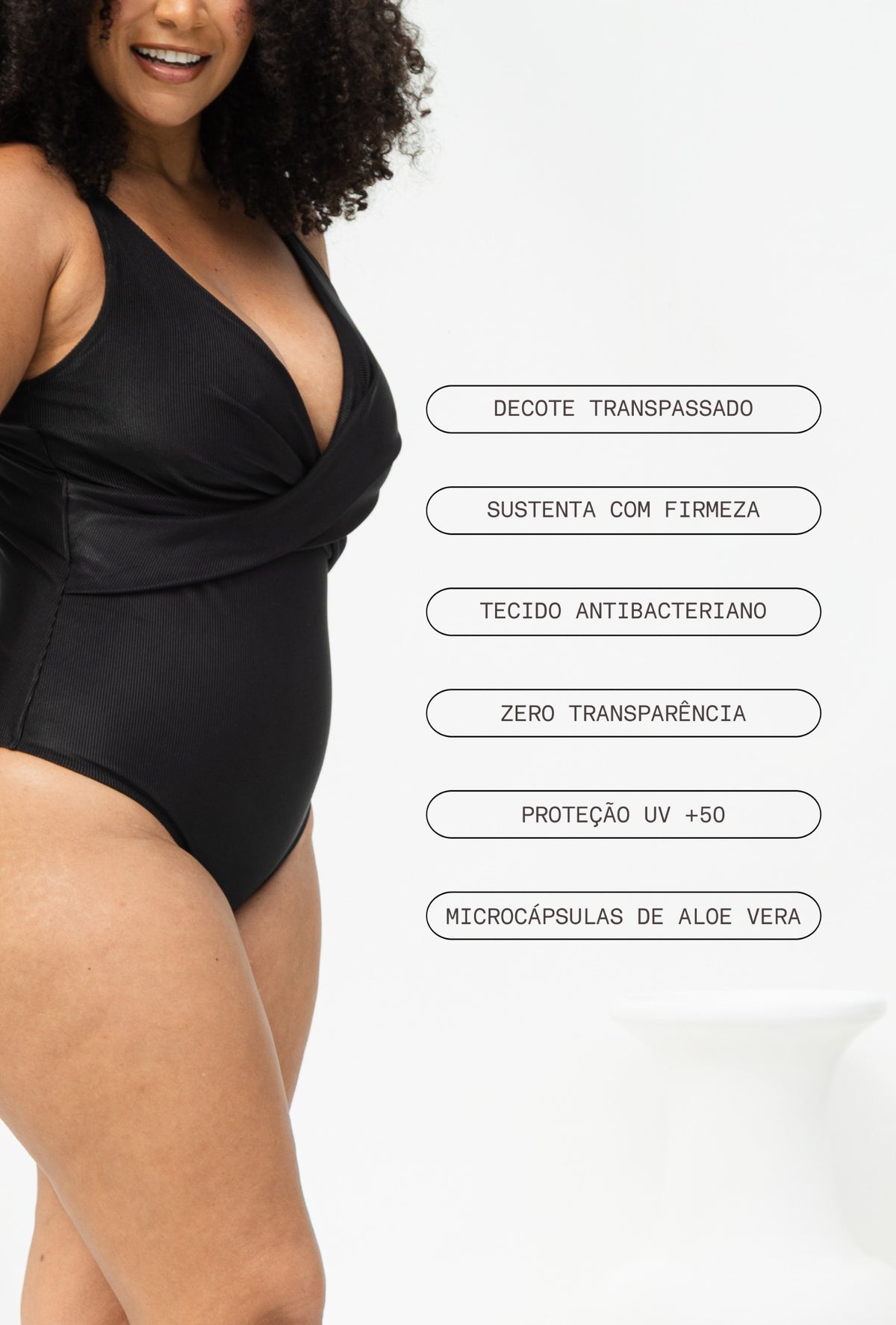 Maiô Sustentação Preto – benefícios